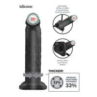 Pipedream X-tensions Silikon İçi Boş Protez Penis Siyah 25 cm