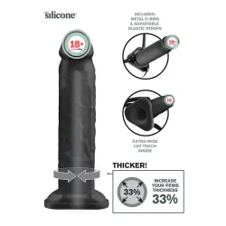 Pipedream X-tensions Silikon İçi Boş Protez Penis Siyah 25 cm