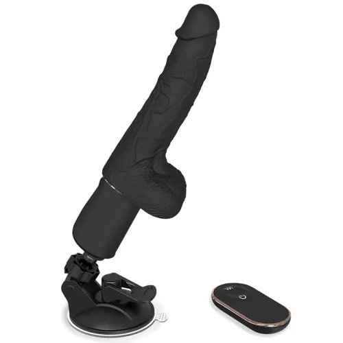 Isıtmalı İleri Geri ve Dönme Hareketli Şarjlı Uzaktan Kumandalı Vantuzlu Sex Makinesi